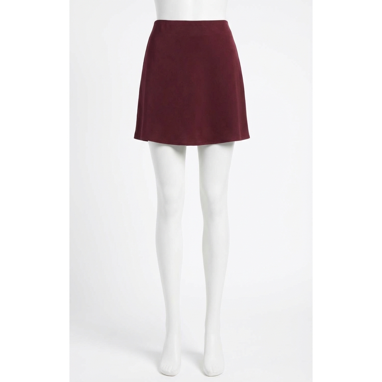 New Z Supply Chablis Satin Mini Skirt In Merlot